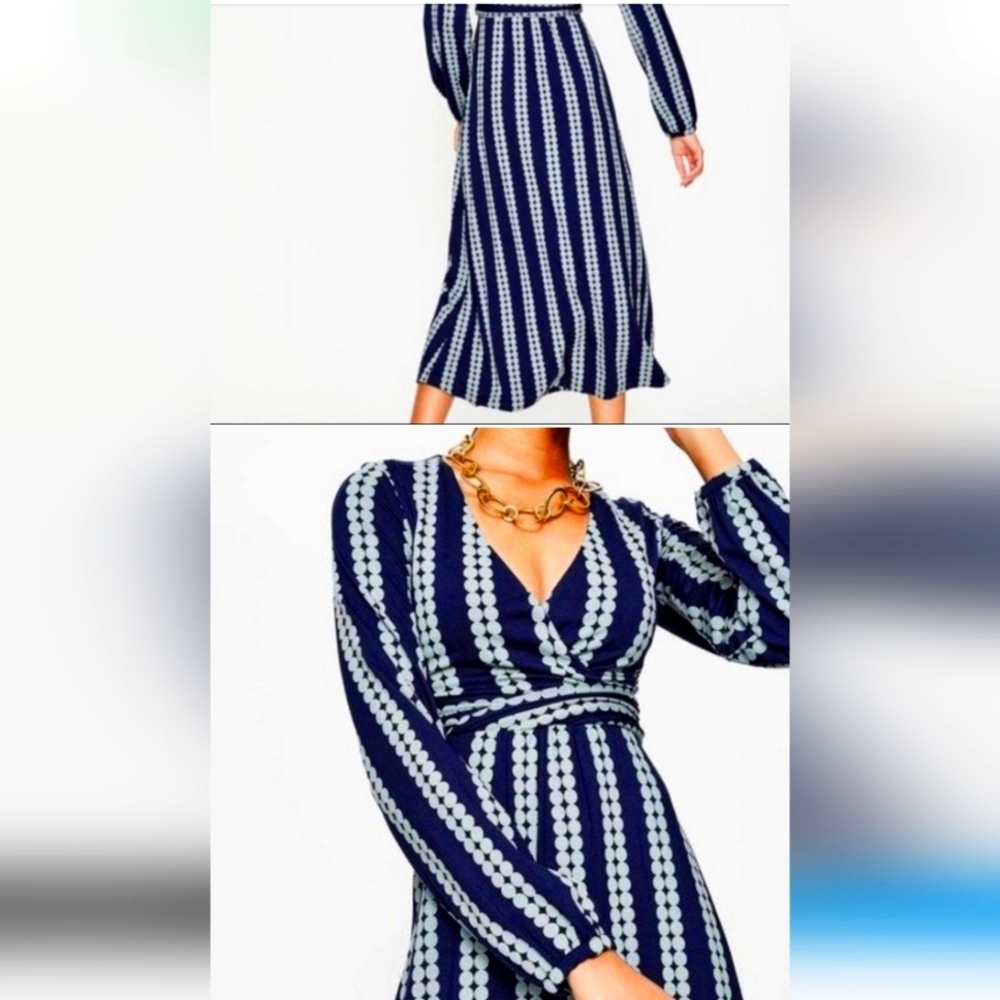 COPY - Boden Hayden Jersey Polka Dot Midi Dress - Picture 4 of 7